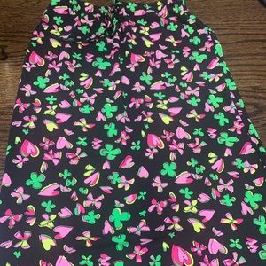 NWOT designer Sonia Rykiel girls midi skirt heart and butterfly design sz 12
